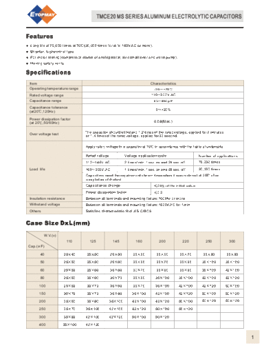 Topmay [lug-terminal] TMCE20-MS Series
