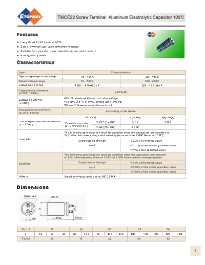 Topmay [screw-terminal] TMCE22-LR Series
