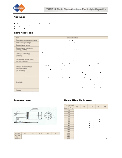 Topmay [radial thru-hole] TMCE14-PF Series