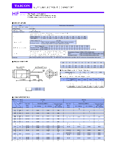 Taicon [radial thru-hole] HF Series