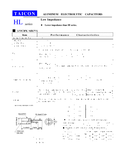 Taicon [radial thru-hole] HL Series