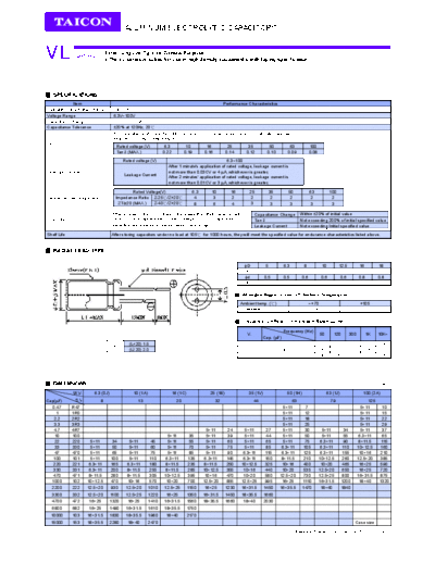 Taicon [radial thru-hole] VL Series