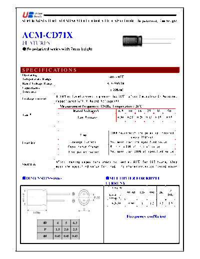 UB [bi-polar radial] ACM-CD71X Series