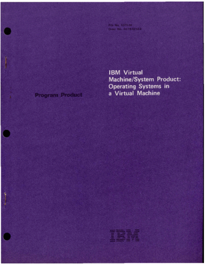 GC19-6212-0_VM_SP_Operating_Systems_in_a_Virtual_Machine_Sep80