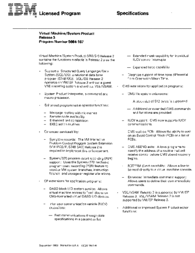 GC20-1842-4_VM_SP_Release_3_Specifications_Sep83