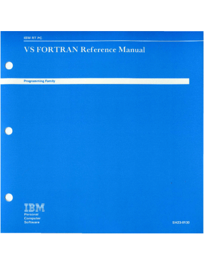 SC23-0130_VS_FORTRAN_Reference_Manual_Mar87