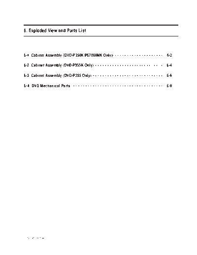 10_Exploded View & Part List