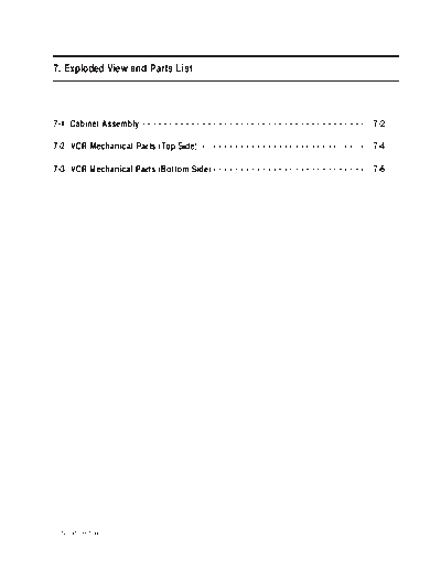 10_Exploded View & Part List