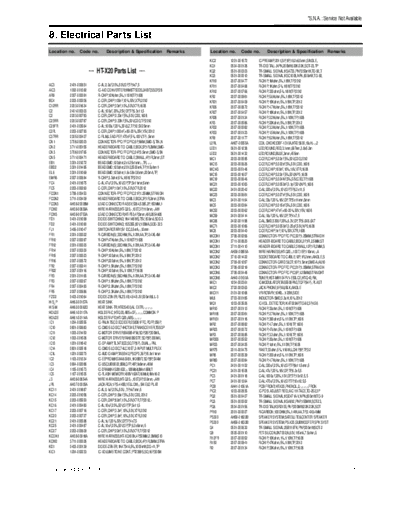 Electrical Part List