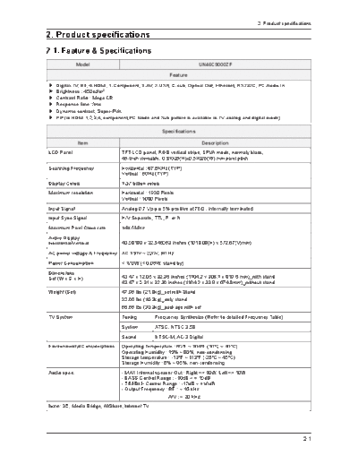 Product Specification