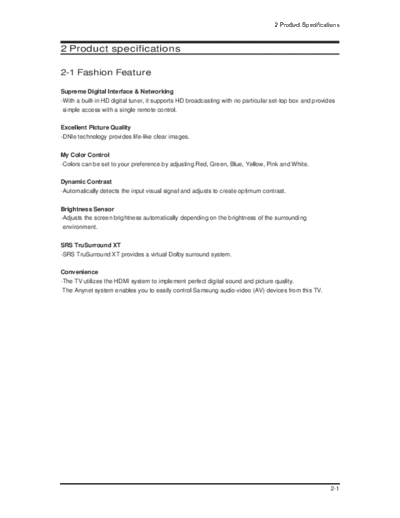 Product Specification