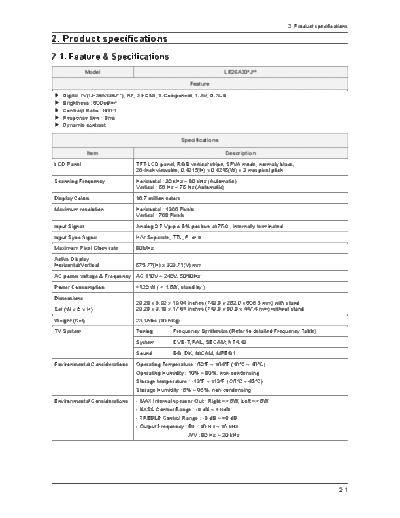 Product Specification