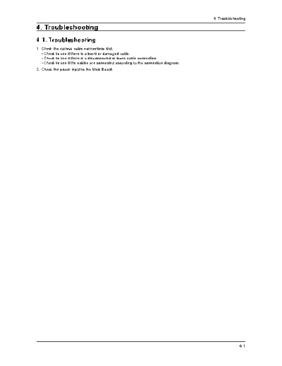 Troubleshooting