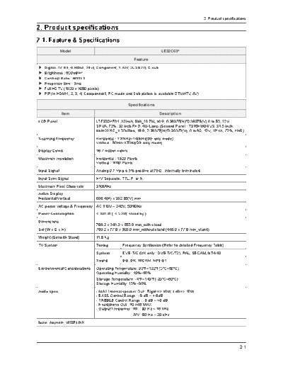 Product Specification