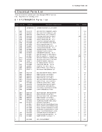 Electrical Part List