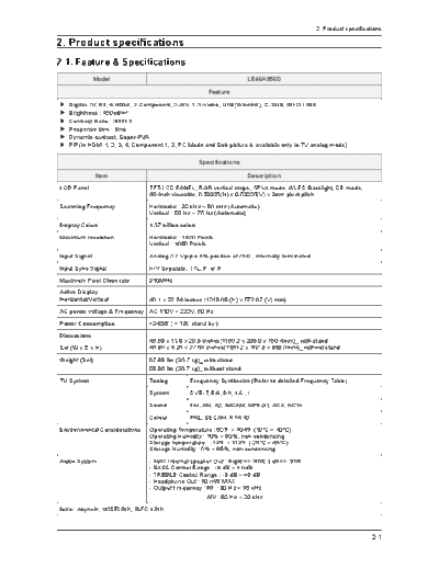 Product Specification