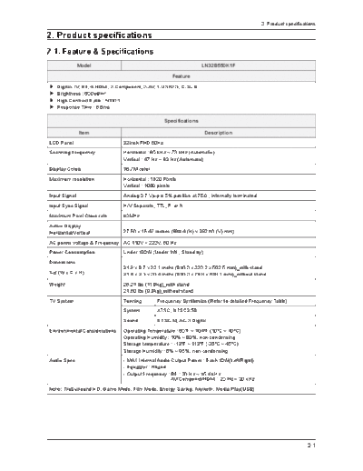 Product Specification