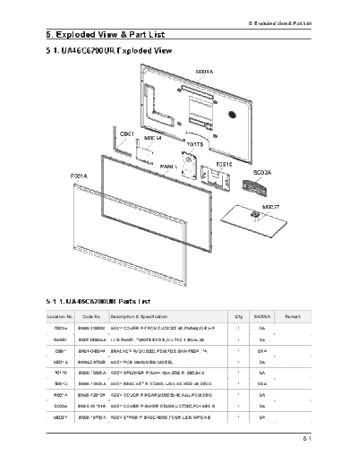 Exploded View & Part List