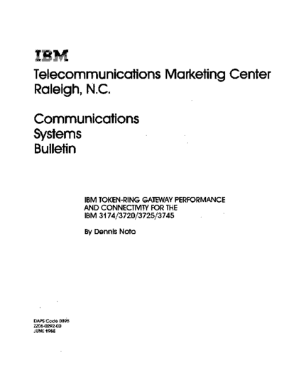 ZZ05-0292-0_IBM_Token-Ring_Gateway_Performace_and_Connectivity_Jun88