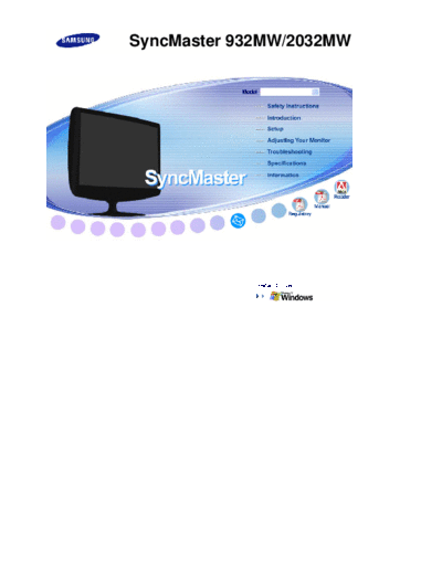 Samsung SM932MW home TV monitor
