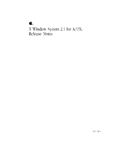 030-1728-A_X_Window_System_2.1_for_AUX_Release_Notes_1990