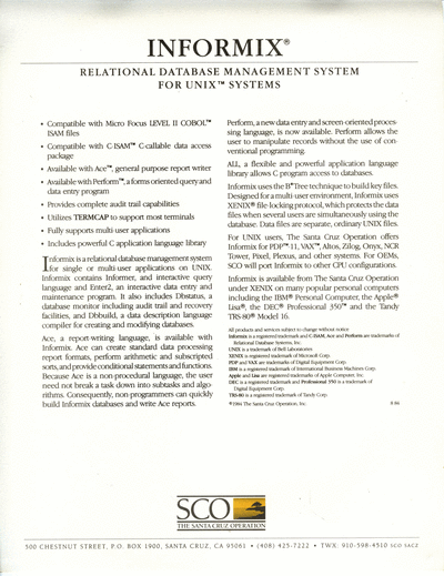 Informix_Brochure_Aug84