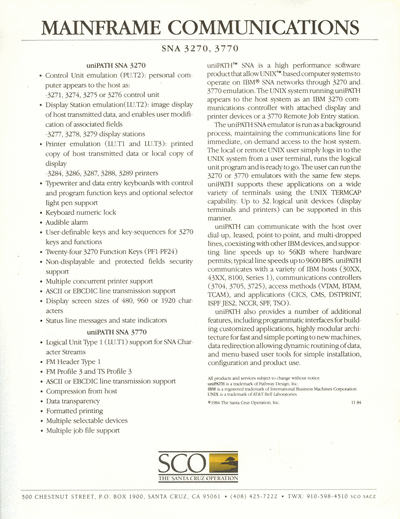SNA_3270_Brochure_Nov84