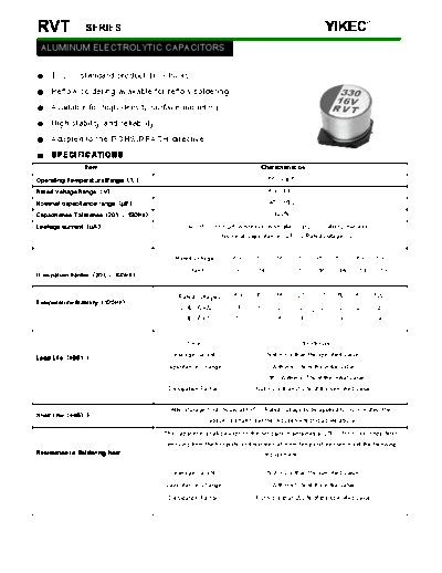 Yikec [smd] RVT Series