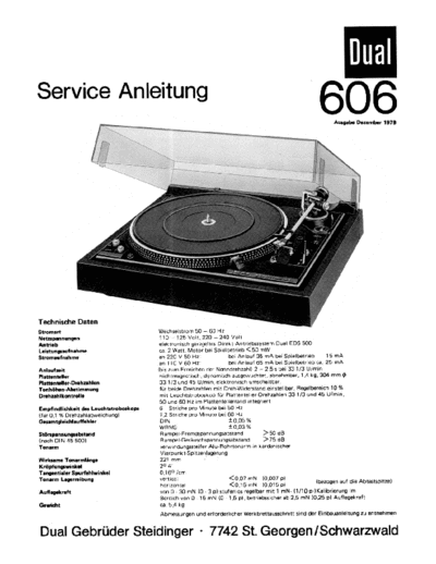 Dual-606-Service-Manual