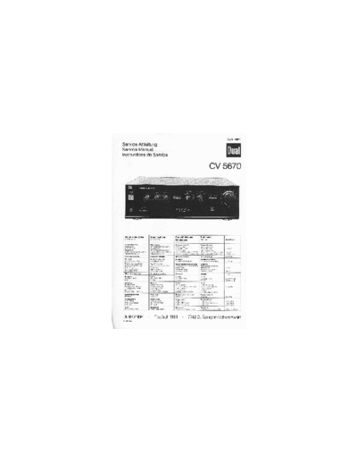 Dual-CV-5670-Service-Manual