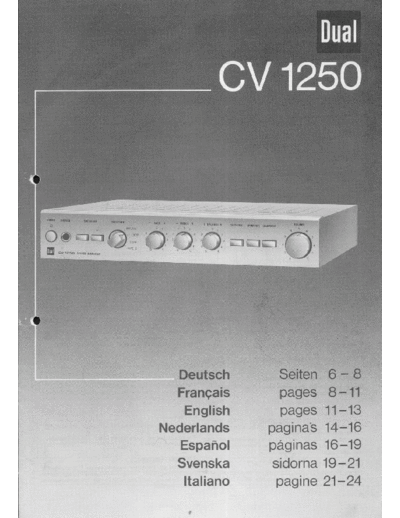 Dual-CV-250-Owners-Manual