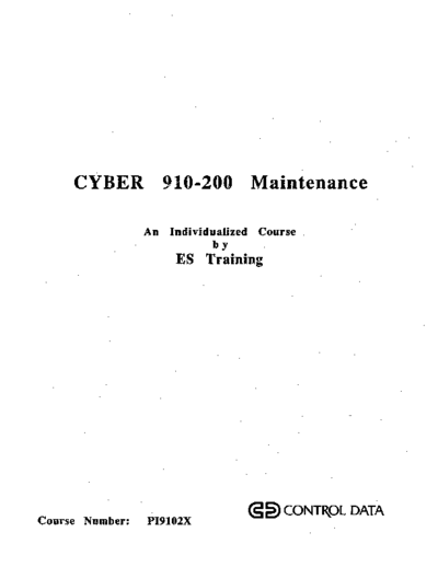 PI9102X_Cyber_910-200_Maintenance_Training