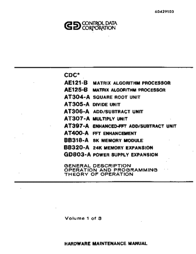 60429103D_Matrix_Algorithm_Processor_Hardware_Maintenance_Manual_Vol_1_Oct78