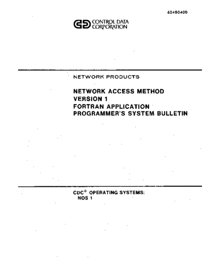 60480400A_Network_Access_Method_Version_1_Fortran_Appication_Programmers_System_Bulletin_Aug78