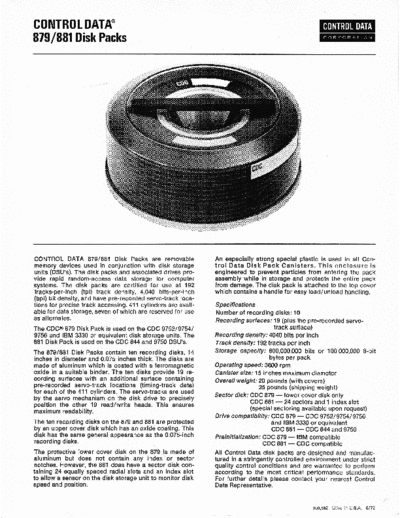 CDC_879_881_Disk_Pack_Brochure_May72