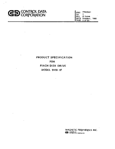 7765331A_9410-1F_Finch_Product_Specification_Oct80