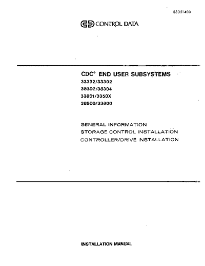83321400V_33xxx_38xxx_End_User_Subsystems_Installation_Manual_Mar88