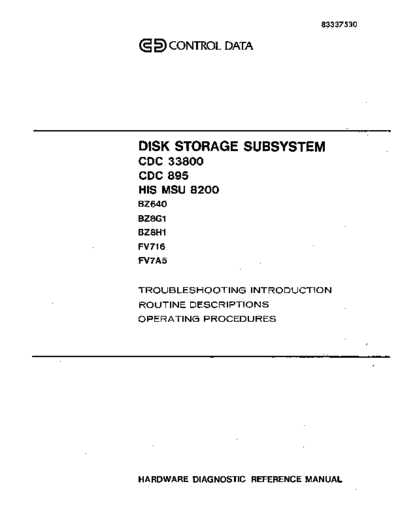83337530D_CDC_33800_CDC_895_MSU8200_Disk_Storage_Subsystem_Hardware_Diagnostic_Reference_Jun85
