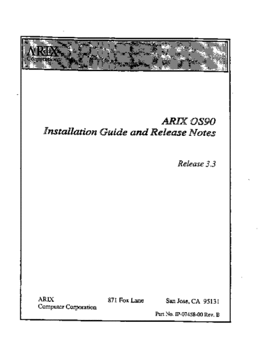 IP-07458-00_OS90_Installation_Guide_and_Release_Notes_Release_3.3_Jan92