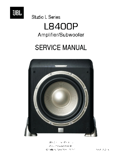 Jbl-L8400P actsub