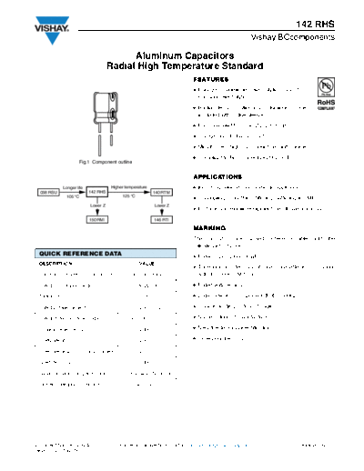 Vishay [radial thru-hole] 142 RHS Series