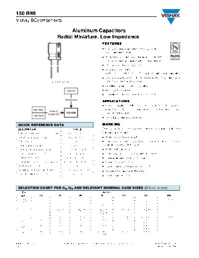 Vishay [radial thru-hole] 150 RMI Series