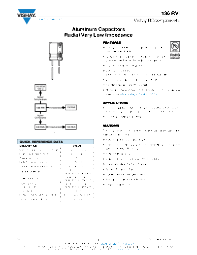 Vishay [radial thru-hole] 136 RVI Series