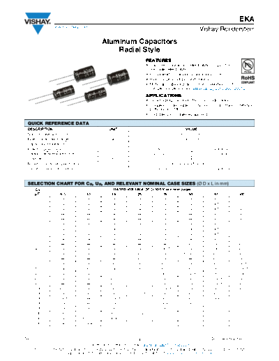 Vishay [radial thru-hole] EKA Series