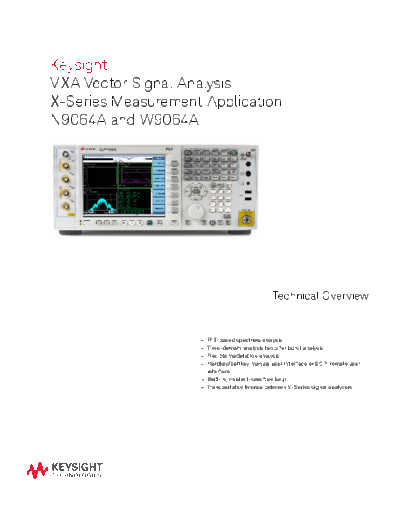 5990-5918EN N9064A & W9064A VXA Vector Signal Analysis Measurement Application - Technical Overview c20140924 [11]