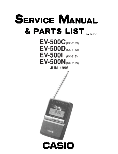CASIO EV500C LCD TV SM