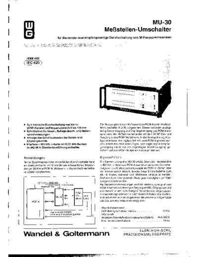 MU-30 Datasheet