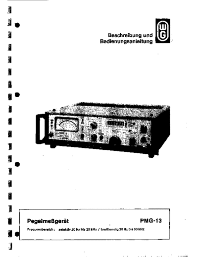 PMG-13 Bedienungsanleitung (schematics)