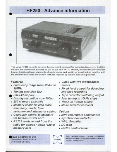 Lowe HF-250