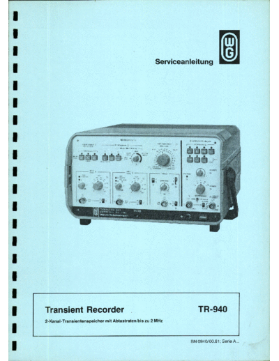 TR-940 Serviceanleitung